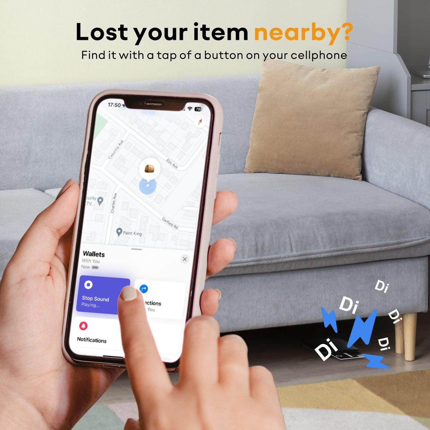 GPS wallet tracker CardTag (apple certified MFI) (ios only)