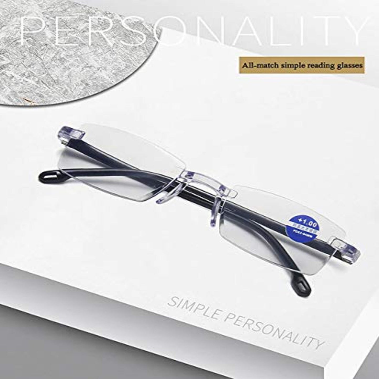Rimless Daily Use Reading Glasses - Buy 1 Get 1 Free