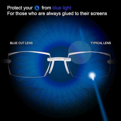 Rimless Daily Use Reading Glasses - Buy 1 Get 1 Free