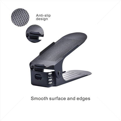 Shoe Organizer - The Adjustable Shoe Slot Rack Space Saver